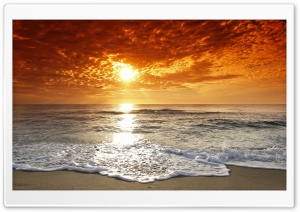 Seaside Sunset Ultra HD Wallpaper for 4K UHD Widescreen desktop, tablet & smartphone