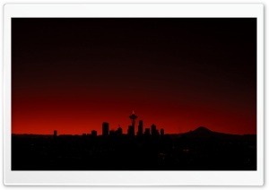 Seattle Sunset Ultra HD Wallpaper for 4K UHD Widescreen desktop, tablet & smartphone