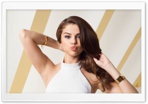 Selena Gomez Kiss Ultra HD Wallpaper for 4K UHD Widescreen desktop, tablet & smartphone