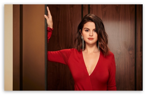 Selena Gomez Red Dress Photoshoot UltraHD Wallpaper for UHD 16:9 ; HD 16:9 ; UltraWide 21:9 24:10 ; Widescreen 16:10 5:3 ; Fullscreen 4:3 5:4 3:2 ; Tablet 1:1 ;