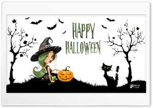 Sexy Witch on Halloween Ultra HD Wallpaper for 4K UHD Widescreen desktop, tablet & smartphone