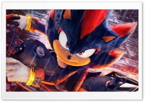 Shadow the Hedgehog, Sonic 3, Movie, Skilled Bike Rider 4K UHD Wallpaper for Widescreen and UltraWide Desktop, UltraHD TV, Smartphone, Tablet