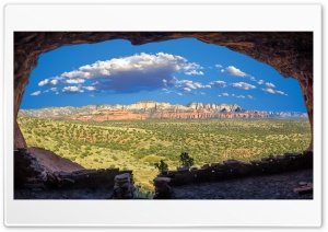 Shaman's Cave Vista at Robbers Roost, Sedona 4K UHD Wallpaper for Widescreen and UltraWide Desktop, UltraHD TV, Smartphone, Tablet