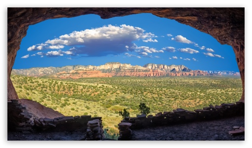 Shaman's Cave Vista at Robbers Roost, Sedona UltraHD Wallpaper for UHD 16:9 ; HD 16:9 ; UltraWide 21:9 24:10 ;