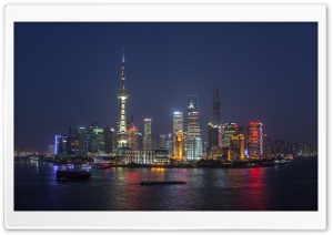 Shanghai China Skyline Ultra HD Wallpaper for 4K UHD Widescreen desktop, tablet & smartphone