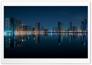 Sharjah City Persian Gulf United Arab Emirates Ultra HD Wallpaper for 4K UHD Widescreen desktop, tablet & smartphone