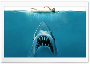 Shark Attack Painting Ultra HD Wallpaper for 4K UHD Widescreen desktop, tablet & smartphone