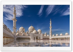 Sheikh Zayed Mosque in Abu Dhabi, United Arab Emirates Ultra HD Wallpaper for 4K UHD Widescreen desktop, tablet & smartphone