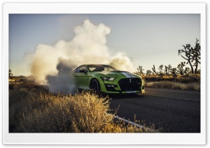 Shelby GT500SE Supercar Drifting with Tire Smoke 4K UHD Wallpaper for Widescreen and UltraWide Desktop, UltraHD TV, Smartphone, Tablet