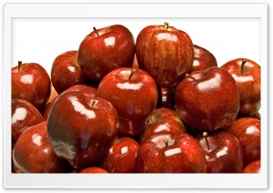 Shiny Red Apples Ultra HD Wallpaper for 4K UHD Widescreen desktop, tablet & smartphone