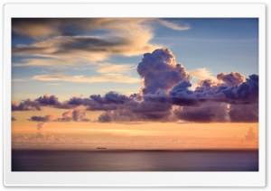 Ship Sailing Over the Horizon Ultra HD Wallpaper for 4K UHD Widescreen desktop, tablet & smartphone