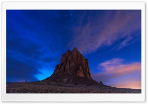 Shiprock rock formation, New Mexico Ultra HD Wallpaper for 4K UHD Widescreen desktop, tablet & smartphone