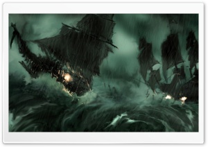 Ships On Storm Ultra HD Wallpaper for 4K UHD Widescreen desktop, tablet & smartphone