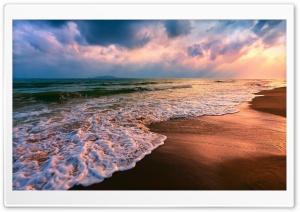 Shore Waves Ultra HD Wallpaper for 4K UHD Widescreen desktop, tablet & smartphone