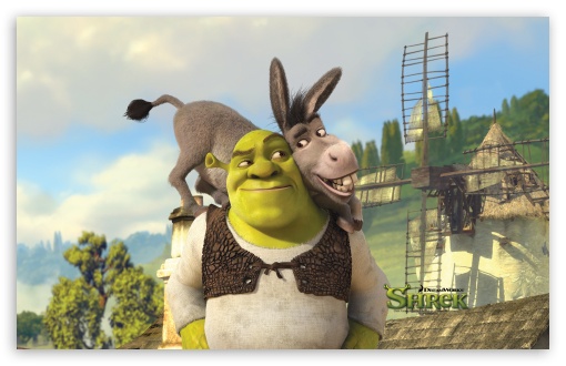 Shrek And Donkey, Shrek Forever After UltraHD Wallpaper for HD 16:9 ; Widescreen 16:10 5:3 ; Fullscreen 4:3 5:4 3:2 ;