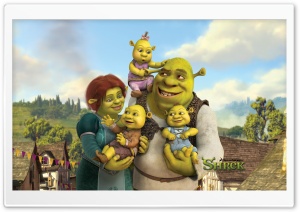 Shrek And Fiona's Babies, Shrek The Final Chapter Ultra HD Wallpaper for 4K UHD Widescreen Desktop, Lockscreen, Screensaver, TV, Tablet, Smartphone