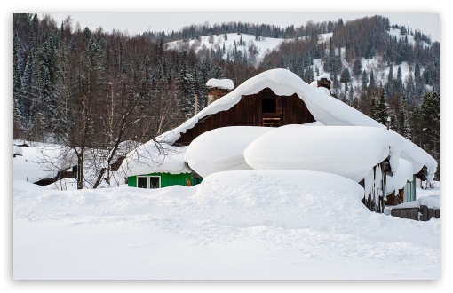 Siberian Village, Winter UltraHD Wallpaper for 8K UHD TV 16:9 Ultra High Definition 2160p 1440p 1080p 900p 720p ; Widescreen 16:10 5:3 WHXGA WQXGA WUXGA WXGA WGA ; Fullscreen 4:3 5:4 3:2 UXGA XGA SVGA QSXGA SXGA DVGA HVGA HQVGA ( Apple PowerBook G4 iPhone 4 3G 3GS iPod Touch ) ;