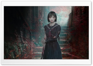 Silent Hill f 2025 Video Game, Hinako 4K UHD Wallpaper for Widescreen and UltraWide Desktop, UltraHD TV, Smartphone, Tablet
