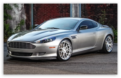 Silver Aston Martin DB9 UltraHD Wallpaper for HD 16:9 ; Widescreen 16:10 5:3 ;