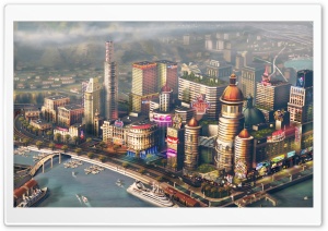 SimCity 2013 video game Ultra HD Wallpaper for 4K UHD Widescreen desktop, tablet & smartphone