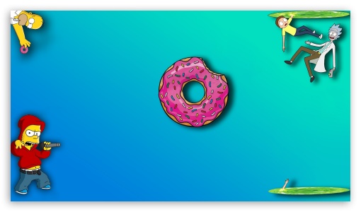 simpson, rickmorty UltraHD Wallpaper for HD 16:9 ;