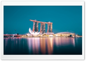 Singapore City Skyline Ultra HD Wallpaper for 4K UHD Widescreen desktop, tablet & smartphone