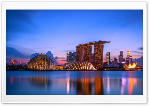 Singapore Sights 4K UHD Wallpaper for Widescreen and UltraWide Desktop, UltraHD TV, Smartphone, Tablet