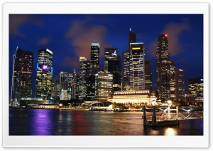 Singapore Skyline Ultra HD Wallpaper for 4K UHD Widescreen desktop, tablet & smartphone