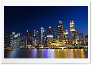 Singapore Waterfront Ultra HD Wallpaper for 4K UHD Widescreen desktop, tablet & smartphone