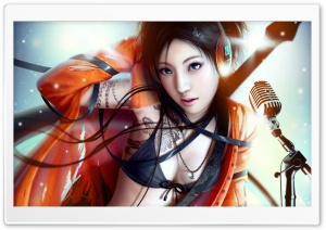 Singer Girl Fantasy Ultra HD Wallpaper for 4K UHD Widescreen desktop, tablet & smartphone