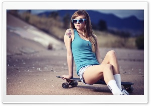 Skater Girl Ultra HD Wallpaper for 4K UHD Widescreen desktop, tablet & smartphone
