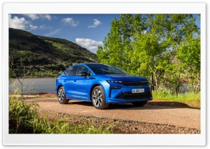 Skoda Enyaq Coupe Sportline 4K UHD Wallpaper for Widescreen and UltraWide Desktop, UltraHD TV, Smartphone, Tablet