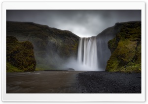 Skogafoss Waterfall Ultra HD Wallpaper for 4K UHD Widescreen desktop, tablet & smartphone