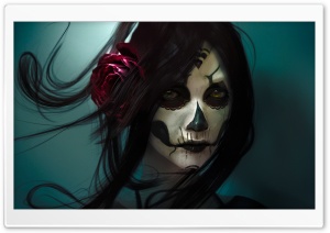 Skull Girl Ultra HD Wallpaper for 4K UHD Widescreen desktop, tablet & smartphone