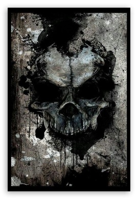 skull grunge 4K UHD Background Wallpaper for UltraHD Desktop and TV : Smartphone and Tablet Devices