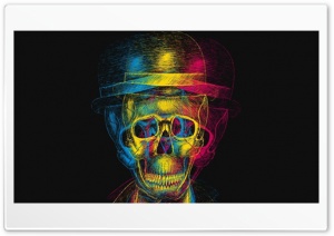 Skull illusion 4K UHD Wallpaper for Widescreen and UltraWide Desktop, UltraHD TV, Smartphone, Tablet