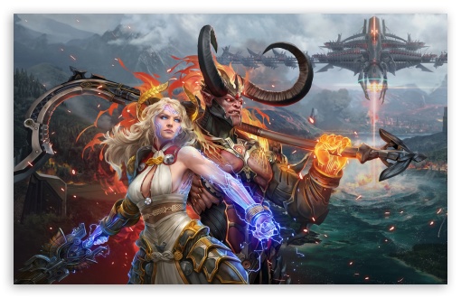 Skyforge game, Demon and Divine UltraHD Wallpaper for UHD 16:9 ; HD 16:9 ; UltraWide 21:9 24:10 32:10 ; Widescreen 16:10 5:3 ; Fullscreen 4:3 5:4 3:2 ; Tablet 1:1 ; Mobile 9:16 2:3 3:5 3:4 ; Dual 16:10 5:3 4:3 5:4 3:2 ; Triple 16:10 5:3 16:9 4:3 5:4 3:2 ;