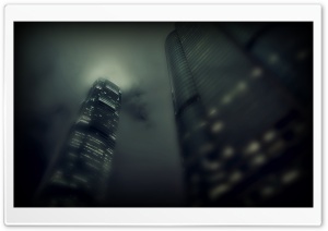 Skyscrapers at Night Ultra HD Wallpaper for 4K UHD Widescreen desktop, tablet & smartphone
