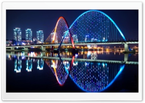 Skyscrapers Bridge Ultra HD Wallpaper for 4K UHD Widescreen desktop, tablet & smartphone