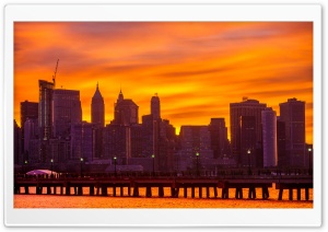 Skyscrapers, New York City Ultra HD Wallpaper for 4K UHD Widescreen desktop, tablet & smartphone