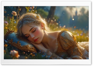 Sleeping Beauty Rose Ultra HD Wallpaper for 4K UHD Widescreen Desktop, Lockscreen, Screensaver, TV, Tablet, Smartphone