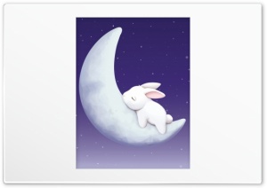 Sleeping Bunny 4K UHD Wallpaper for Widescreen and UltraWide Desktop, UltraHD TV, Smartphone, Tablet
