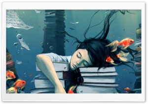 Sleeping Painting Ultra HD Wallpaper for 4K UHD Widescreen desktop, tablet & smartphone