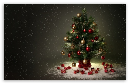 christmas tree widescreen desktop wallpaper