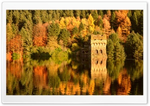 Small Lake Fortress, Autumn Ultra HD Wallpaper for 4K UHD Widescreen desktop, tablet & smartphone