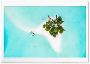Small Private Tropical Island 4K UHD Wallpaper for Widescreen and UltraWide Desktop, UltraHD TV, Smartphone, Tablet