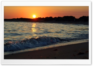 Small Wave, Sunset Ultra HD Wallpaper for 4K UHD Widescreen desktop, tablet & smartphone