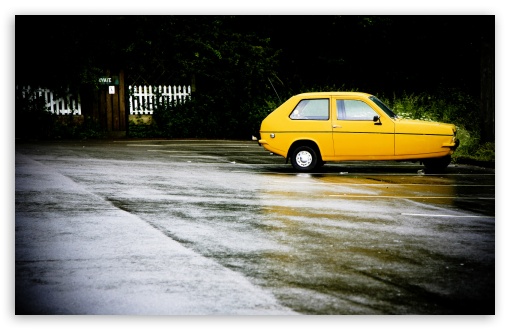 Small Yellow Car UltraHD Wallpaper for HD 16:9 ; Widescreen 16:10 5:3 ; Fullscreen 4:3 5:4 3:2 ; Dual 4:3 5:4 ;