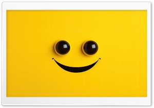 Smiley, Background, Yellow, Happy, Good Mood 4K UHD Wallpaper for Widescreen and UltraWide Desktop, UltraHD TV, Smartphone, Tablet