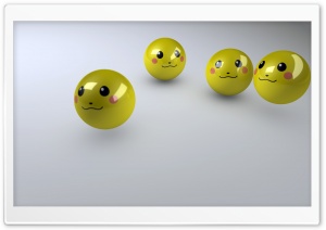 Smiley Faces 3D Ultra HD Wallpaper for 4K UHD Widescreen desktop, tablet & smartphone